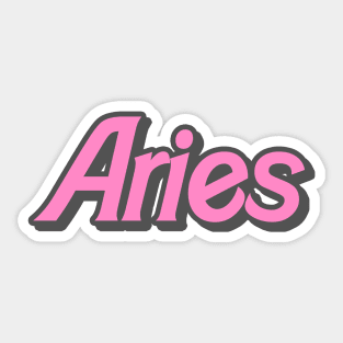 retro barbie aries Sticker